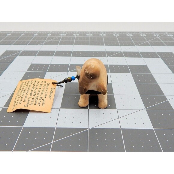 Fetish Rustic Beaver Offering Signed OC 3 inch Southwest Decor - Picture 2 of 10